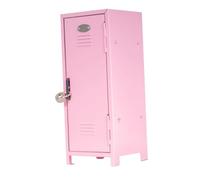 rockible Mini armadietto con serratura per ragazze, decorativo, da scrivania, organizer per gioielli, giocattoli, cassettiera, ufficio, bagno, Rosa Chiaro