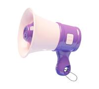 rockible Mini megafono Bullhorn Keychain Toy Music Recording Handhell Loud Speaker With Chain for Kids 3, 4, 5, 7, 8 anni, Viola
