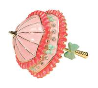 rockible Mini portagioie, Scatola Decorativa Smaltata, Organizer Multiuso in Lega per collane, nel Suo Genere, Ideale Come Regalo per Il Giorno del, Pink B