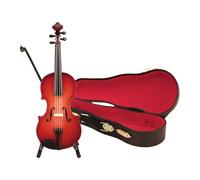 rockible Modello di Violino in Miniatura in Legno, Accessori per casa delle Bambole, Decorazione per la casa, Statuetta di Violino per Soggiorno, libreria, 20cm