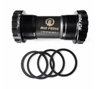 rockible Movimento Centrale Filettato Bicicletta Movimento Centrale Cuscinetto Adattatore Asse Guarnitura Compatibile 68mm 73mm Materiale Resistente Rotazione, Nero