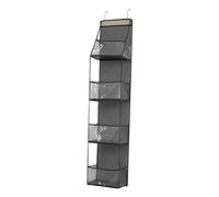 rockible Organizer per Riporre Oggetti Sopra La Porta, Ampie Tasche, Organizer per Armadio Dietro La Porta, Organizer Da Appendere per Piccoli Oggetti, Giocatt, grigio, 4 griglie
