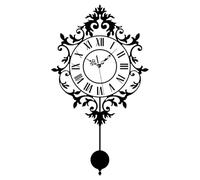 rockible Orologio da parete con pendolo oscillante, silenzioso, regalo per la casa, numeri, senza ticchettio, per casa colonica, cucina, camera da