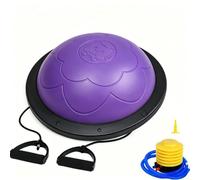 rockible Palla di Equilibrio per Bambini Cupola di Equilibrio Mezza Sfera Piattaforma Fitness con Resistenza Regolabile E Base Solida Miglioramento Equilibrio, Viola