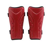 rockible Parastinchi Bambini Calcio Parastinco Guardia Tibia Protezione Gamba Struttura Esterna Rigida EVA Cinghie a Strappo Sagomati Comodi Adatti a Partite Allenamento Sport Scolastici, Red