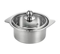 rockible Pentola per zuppa con coperchio, pentola da cucina, pentole in acciaio inossidabile per la colazione in casa, Diametro Della Bocca