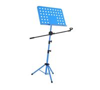 rockible per spartiti Supporto per libri di musica Leggero Stabile Antiscivolo Pieghevole Supporto per spartiti musicali per musicisti da viaggio Banda, Blu