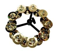 rockible Piatto per Batteria, Tamburello Charleston, Campanelli, Tamburello per Musicale, Durevole, Facile Da Montare con Strumento a Percussione a Fila, Doppio Oro