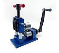 rockible Piegatrice a Rulli a Manovella da Banco Calandra Versatile Macchina Utensile per Laboratorio Artigiano Del Metallo, Rulli In Ferro