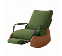 rockible Poltrona a Dondolo Reclinabile Sedia Lounge Poltroncina Relax Poltrona Sdraio con Schienale Alto Meccanismo Reclinabile, Taglia Unica, color to 3