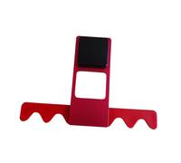 rockible Porta Stecche da Biliardo a 4 Scomparti, Pieghevole, Facile da installare, Organizer Professionale per Il Gioco comunitario, Rosso Nero