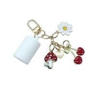 rockible Portachiavi con ciondolo a forma di ciliegia, accessorio per borsa, adorabile portachiavi con ciondolo per borsa, portachiavi, borsa per auto