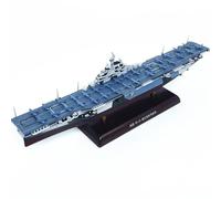 rockible Portaerei USS Modello Nave Militare Miniatura da Esposizione in Lega E Plastica con Sovrastruttura E Segnaletica Ponte Adatta a Ufficio Studio, Modello Di Portaerei CV-13 USS Franklin