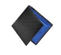 rockible Portafoglio da uomo sottile da viaggio casual bifold regalo per la festa del papà da figlia figlio, Fodera Blu