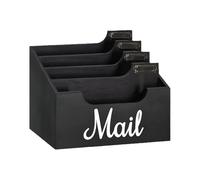 rockible Portalettere porta con targhette identificative, versatile porta, organizer per buste da lettere, per tavolo, ufficio, arredamento rustico