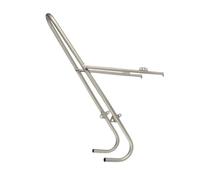 rockible Portapacchi Anteriore Basso per Bicicletta, Argento, Stabile, Robusto, con Parti di Ricambio e Attacco di Facile Installazione. Accessori per