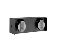 rockible Presa Esterna da Parete da Esterno Impermeabile Doppia da Giardino con Montaggio Semplice Collegamento 220-240V Adatta Facciate Aree Barbecue Zone Lavoro Esterne