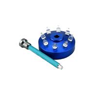 rockible Pressa manuale per orologi, 8 punte, professionali per il montaggio della riparazione dell'orologio, blu