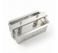 rockible Pressa per Carne Stampo Pâté Forma Cucina Inox 304 Duratura per Terrine a Strati E Pressati Pressione Costante E Regolare Facile Montaggio E Blocco, 160×80×60mm, Regolare