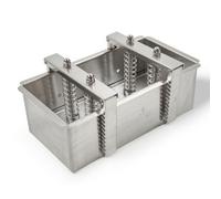 rockible Pressa per Carne Stampo Pâté Forma Cucina Inox 304 Duratura per Terrine a Strati E Pressati Pressione Costante E Regolare Facile Montaggio E Blocco, 280×140×100 Mm, Regolare