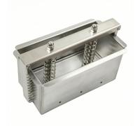 rockible Pressa per Carne Stampo Pâté Forma Cucina Inox 304 Duratura per Terrine a Strati E Pressati Pressione Costante E Regolare Facile Montaggio E Blocco, 200×100×70 Mm, Regolare