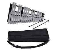 rockible Professionale 32 Note Pieghevole Glockenspiel Xilofono Vibrafono Strumento a Percussione, Include 2 Bacchette per Principianti Regali per Bambini