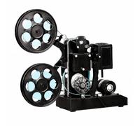 rockible Proiettore Cinematografico in Miniatura Stile Retro con Struttura in Ferro E Particolari Originali per Arredamento di Taverne E Hotel