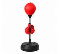 rockible Punching Ball Autonte con Base Riempibile Compatto P da Riflesso Regolabile in Altezza Salvaspazio per Appassionati di Fitness, Ufficio