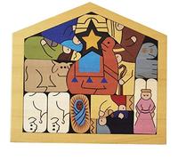 rockible Puzzle Ornament Statuetta Giocattolo Unica Colorata Boys, D