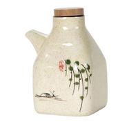 rockible Resistente al Calore, Dispenser per Shoyu, Grande Bottiglia di Olio, Bottiglia di Ceramica di Grande capacità, Grande Dispenser di Olio, Olio di Peperoncino