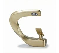 rockible Rubinetto Bagno Lavabo Miscelatore Monocomando Bocca Piatta Rame Aeratore Foro Singolo Adatto a Bagno Moderno Casa Appartamento Hotel Rinnovo, Oro Spazzolato