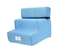 rockible Scaletta per cani portatile Scaletta rimovibile Piattaforma per arrampicata superiore Lavabile antiscivolo Rampa per gatti per divano, SUV, Blu