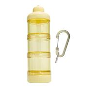 rockible Scatola di Stoccaggio per Integratori Proteici Dispensatore con Clip per Borsa Contenitore Leggero E Durevole Adatto a Uomo E Donna, Giallo