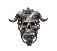 rockible Scultura del Teschio della Testa di Pecora, batacchio della Porta della Testa di Scheletro/Resina/Punk/Montaggio a Parete, Battente della Porta
