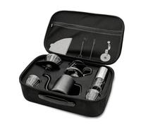 rockible Set Caffè da con Macinacaffè Manuale Kit Caffè con Custodia Resistente Al Calore Kit Pour Over Bollitore per Viaggiatori, Ufficio