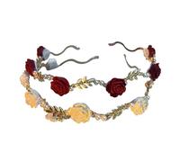 rockible Set di 2 fasce per capelli floreali antiscivolo per feste di laurea