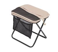 rockible Sgabello Zaino Pieghevole Compatto Sedia da Esterno con Cinghie Regolabili Adatto per Pescaggio Viaggi Familiari, Khaki And L