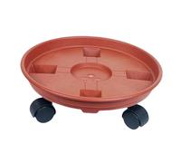 rockible Sottovaso per Piante con Rotelle, Supporto per Piante con Ruote, Carrello per Pallet Multiuso, Portavasi su Rulli per Giardino Domestico, 33 cm
