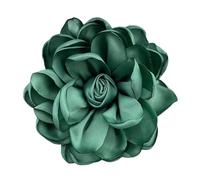 rockible Spilla a Forma di Fiore da 10 cm, Spille Grandi, Accessori per Vestiti in Raso, Spille da Bavero, forcine per Capelli, Regali, Banchetti, spose, Madri, Verde