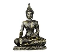 rockible Statua di Buddha seduto, collezione di sculture di Buddha, artigianato artistico, decorazione per la casa, statuetta in resina, ornamento da scrivania, Bronzo