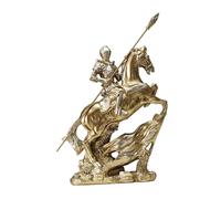 rockible Statua di Cavaliere Medievale, Accessorio dal Design retrò, Classico, Versatile, Elegante, Decorazione da Tavolo, Figura di Cavalleria, 20x7x29cm