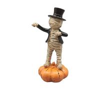 rockible Statuetta Da Collezione, Che Balla Su Una Zucca, Ornamento Da Scrivania con Passi di Danza Classici, Decorazione per Feste Da Posizionare Come Centrot, Stile B