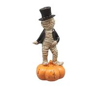 rockible Statuetta Da Collezione, Che Balla Su Una Zucca, Ornamento Da Scrivania con Passi di Danza Classici, Decorazione per Feste Da Posizionare Come Centrot, Stile C