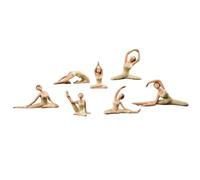 rockible Statuetta Decorativa in Resina Sintetica Che Supporta Un'atmosfera Tranquilla E Orientata al Benessere in Soggiorno Camera da Letto di Stretching
