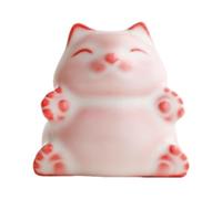 rockible Statuina di Gatto in Ceramica, Animale Domestico da tè, vassoi da tè, Accessorio per Tavolo da tè