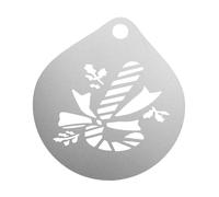 rockible Stencil per Torte, Stencil per Decorare Il caffè, Stencil per Latte Art, Modello per Cappuccino per Forniture per Bar di Cupcake All'avena, Stampella