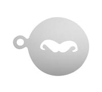 rockible Stencil per Torte, Stencil per Decorare Il caffè, Stencil per Latte Art, Modello per Cappuccino per Forniture per Bar di Cupcake All'avena, Barba