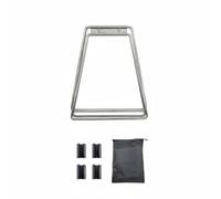 rockible Supporto Frigo Portatile Rack in Acciaio Inox Pieghevole Stand Portatile Base Stabile Supporto Pieghevole per Contenitori da Esterno Adatto a , Argento