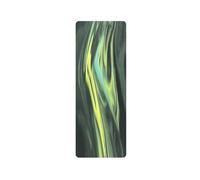 rockible Tappetino Fitness Pilates Stretching Antiscivolo in Gomma con Texture Opaca Derivata da Cocco Struttura a Doppia Presa Spesso 5.0mm per Ammortizzazione Adatto a Palestra, Blu Chiaro