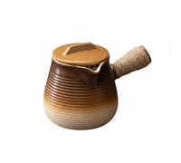 rockible Teiera in Ceramica Pentola da Fuoco Bollitore da Tè con Coperchio Beccuccio per Versare con Finitura Artigianale Effetto, 1000ml, Forno Smaltato Con Coperchio